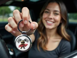 Metal Keychain Sports Style and Alloy Build